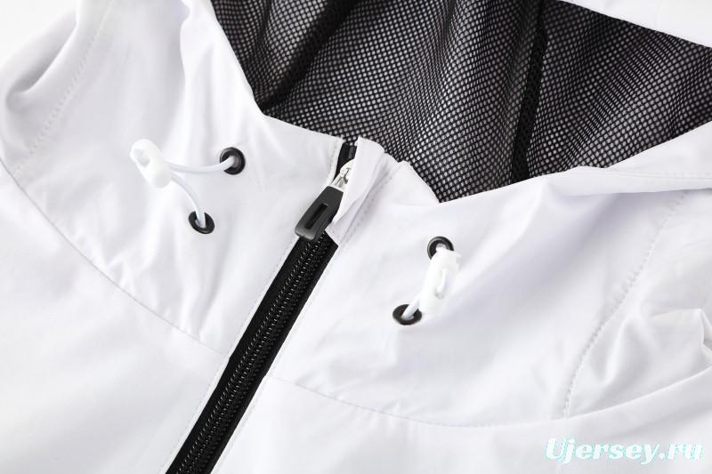 25/26 Real Betis White Black Green  Full zipper Jacket Tracksuit+ long pants