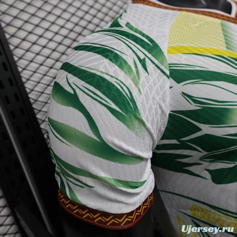 Player Version 2026 Mali Away White with Eagle Pattern Jersey