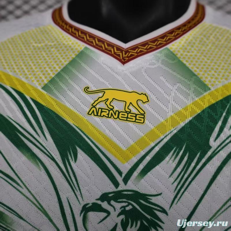 Player Version 2026 Mali Away White with Eagle Pattern Jersey