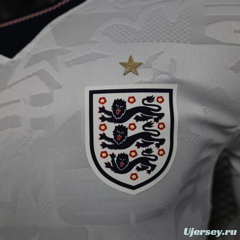 25/26 Player Version  England Home Long Sleeve Jersey