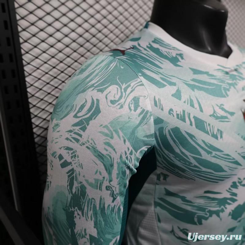 2026 Player Version  Portugal Away White  Long Sleeve Jersey