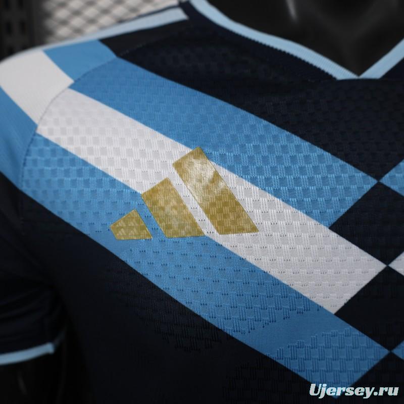 2026 Player Version  Argentina  Away Navy Blue Jersey