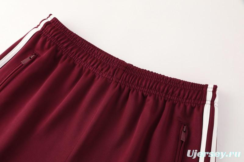 2026 Adidas x OASIS Wine Full Zipper Jacket + Long Pants