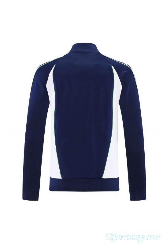 26/27 Real Betis x Kappa Navy Blue  Full Zipper Jacket Tracksuit + Long Pants