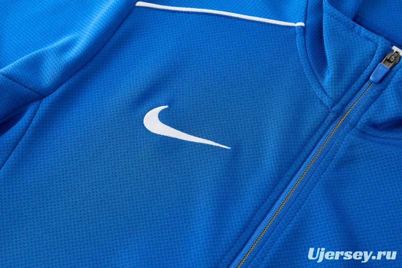 2026 NIKE Blue Full Zipper Jacket + Long Pants