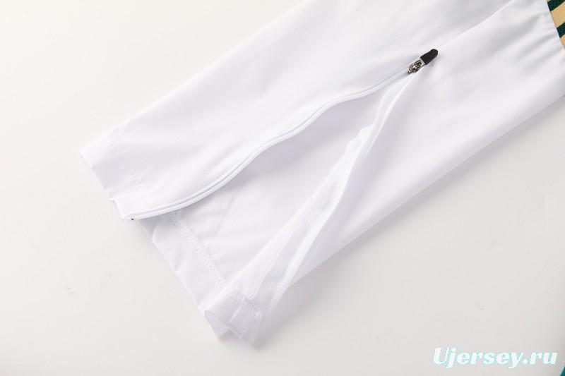 2026 Italy Green Hoodie Full Zipper Windbreaker + Long Pants