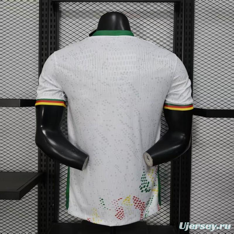 2026 Player Version Cameroon Home White with Red, Dot Pattern Jersey
