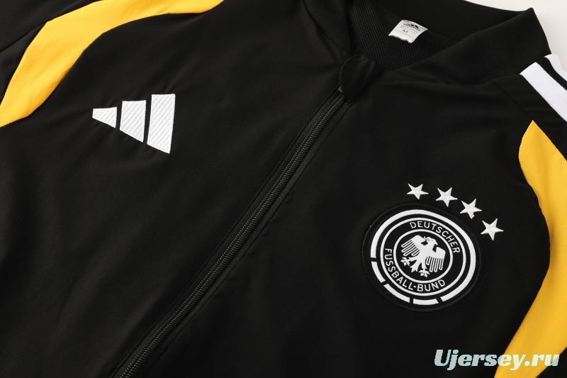2026 Germany Black Full Windbreaker + Long Pants