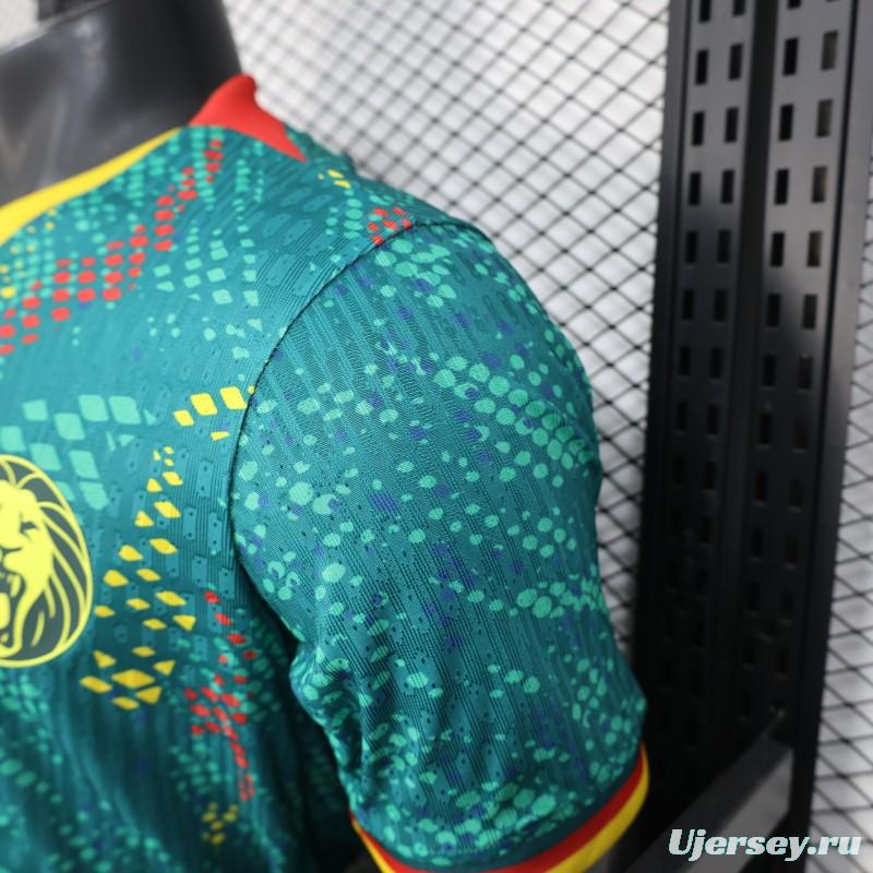 2026 Player Version Cameroon Green with Colorful Dot Pattern Jersey