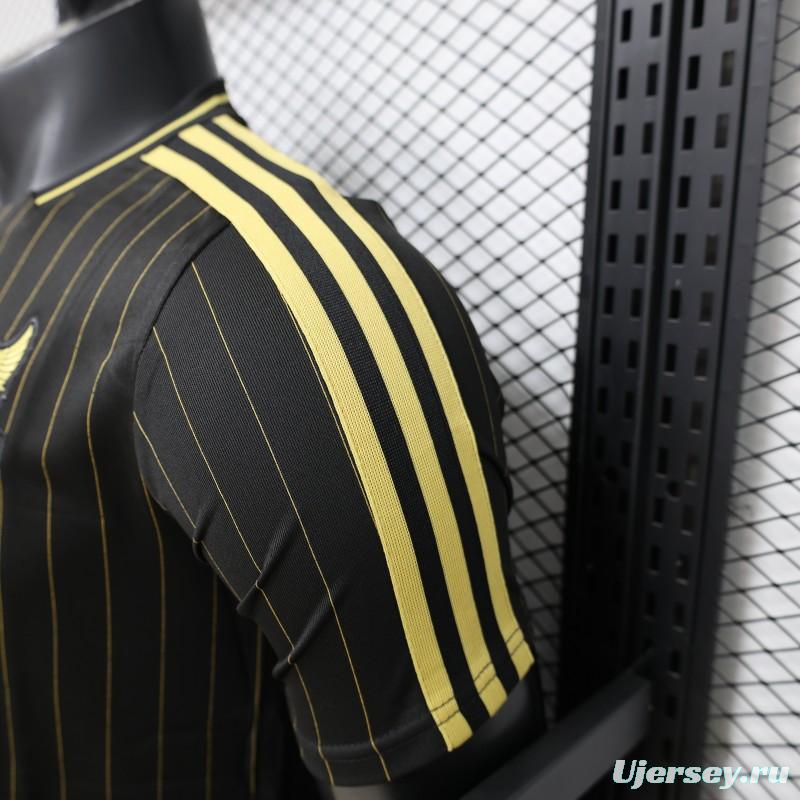 2026 Player Version Mexico Black with Gold Pinstripes Jersey