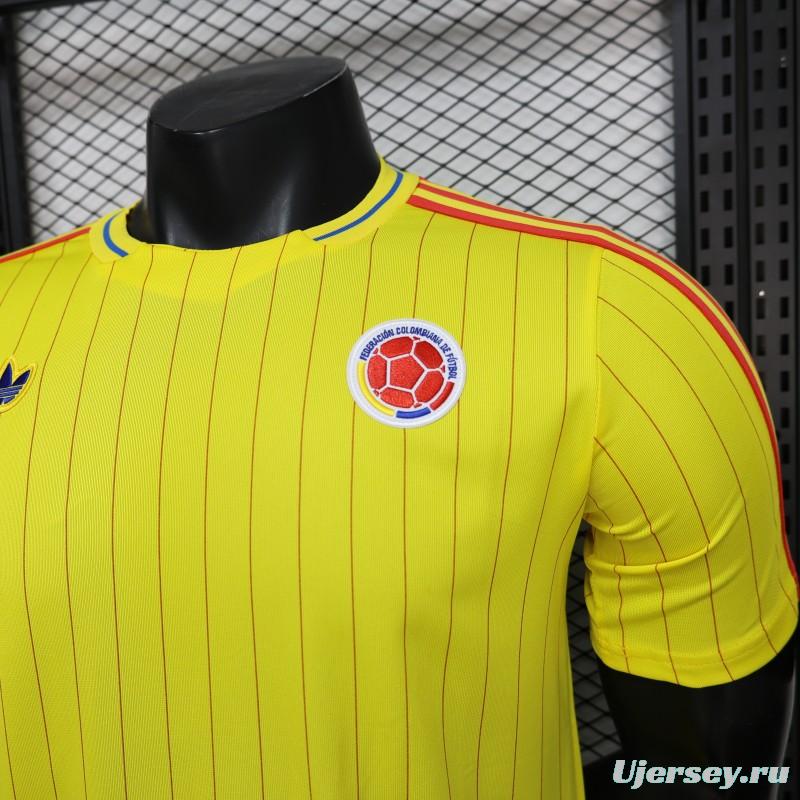 Player Version 2026 Colombia Yellow Terrace Icons Jersey