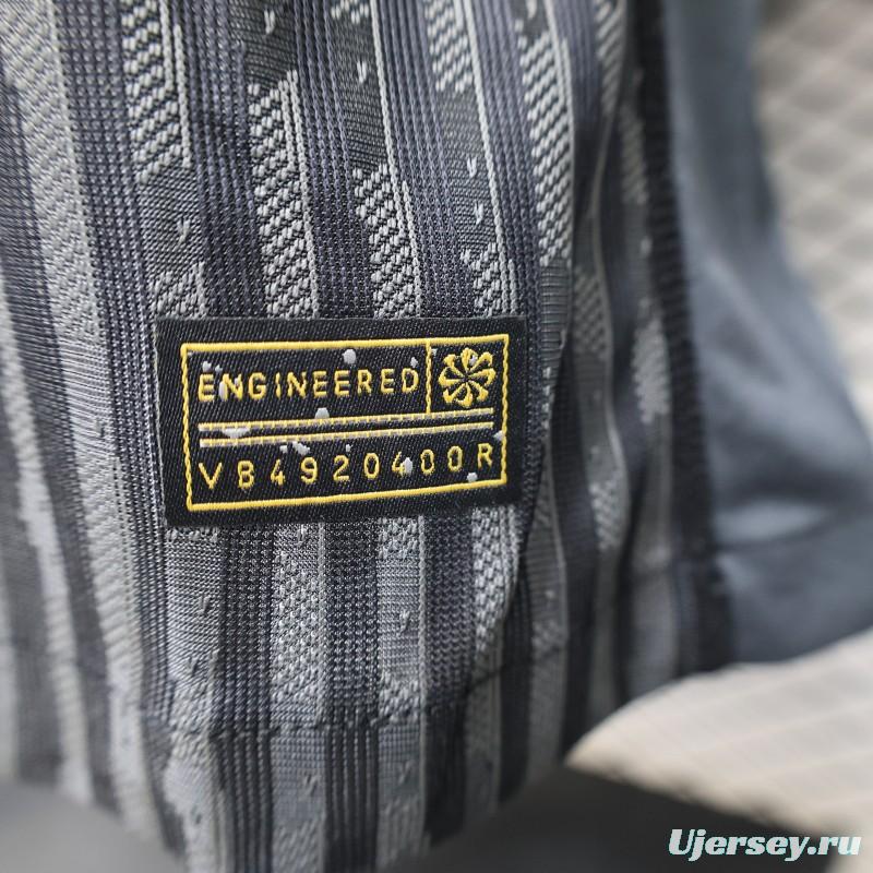 Player Version PSG 25/26 Paris Saint-Germain Black with Grey  Long Sleeve Jersey