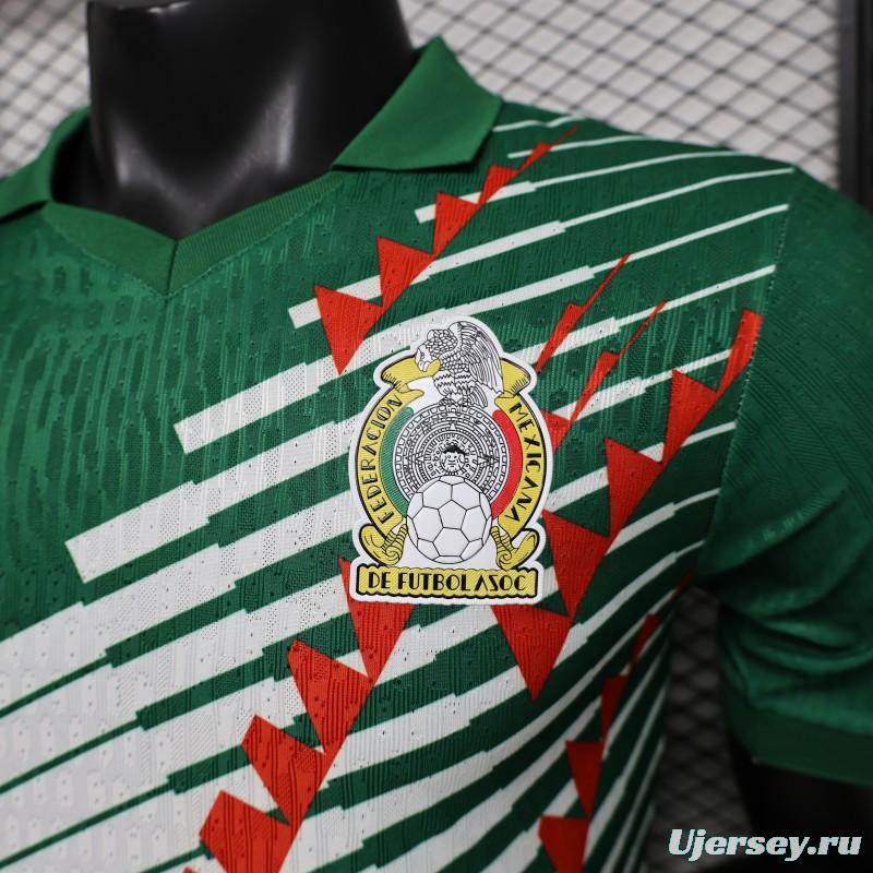 Player Version 2027 Mexico Home Green with Diagonal Graphic Jersey