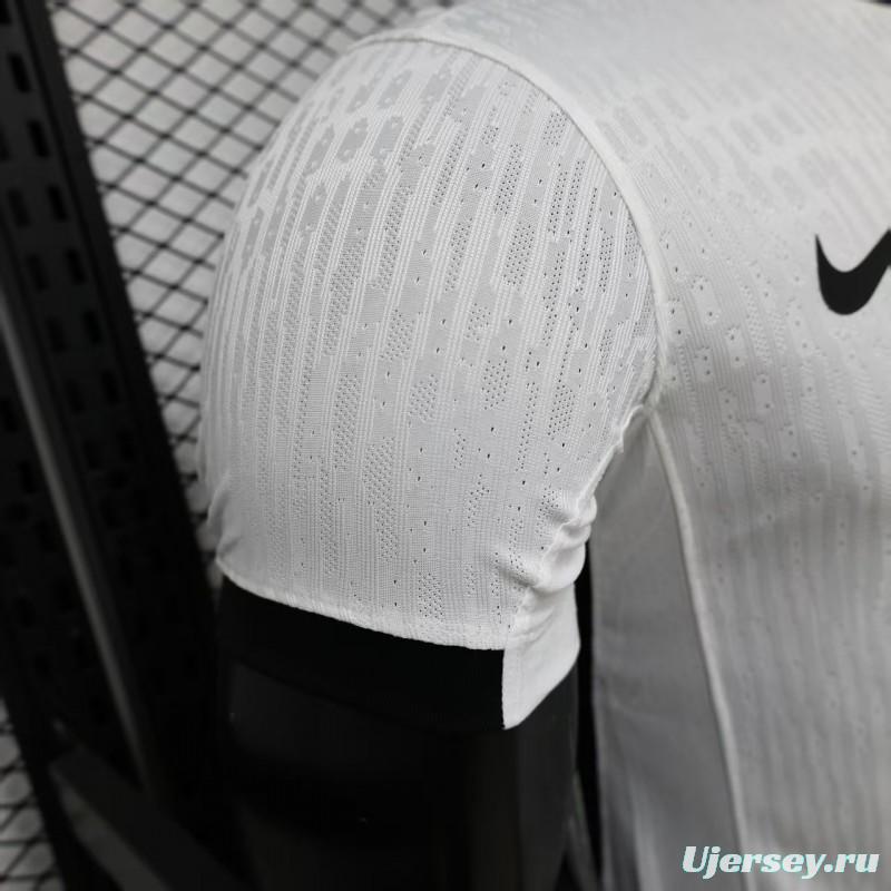 Player Version 26/27 Vasco da Gama Away White with Black Diagonal Sash Jersey