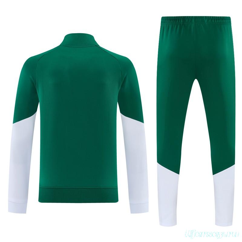 26/27 Italy Green Full Zipper  Jacket Tracksuit + Long Pants