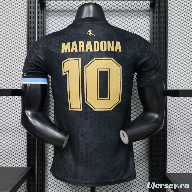 Player Version 2026 Argentina Black with Gold Sun Special Edition Jersey