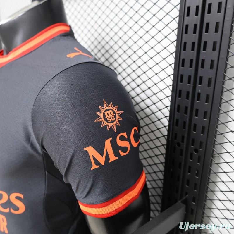 Player Version 26/27 AC Milan Away Navy Blue with Copper Orange Accents Jersey