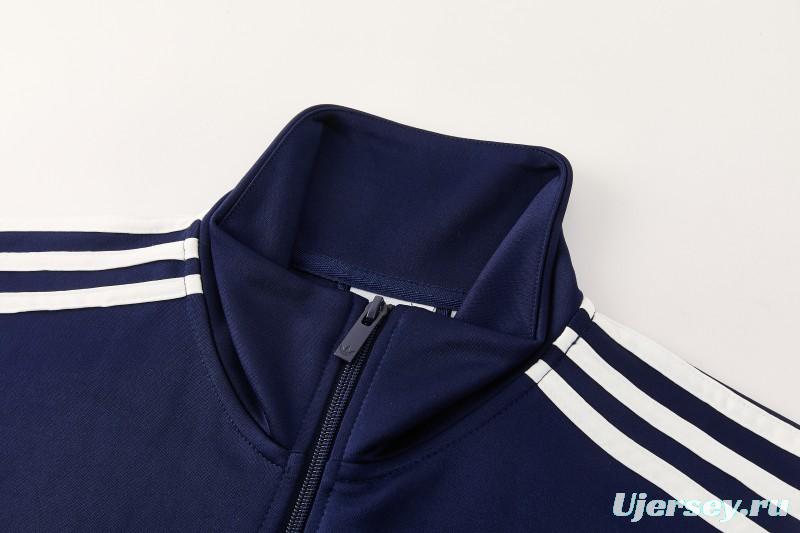 2026 Adidas Navy Blue Full Zipper Jacket + Long Pants