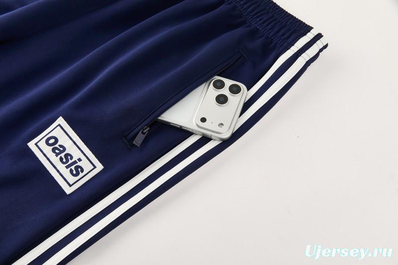2026 Adidas Navy Blue Full Zipper Jacket + Long Pants