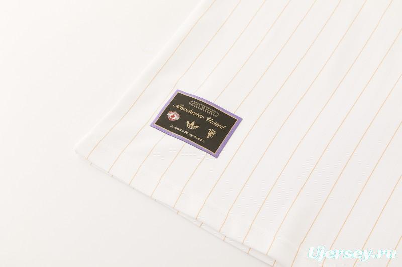 26/27 Manchester United White Short Sleeve+Soccer Shorts