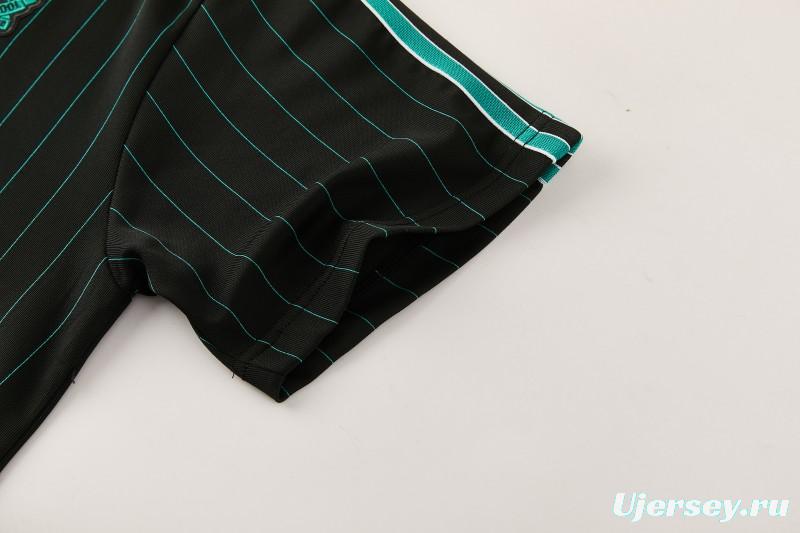 26/27  Liverpool  Black Short Sleeve+Soccer Shorts