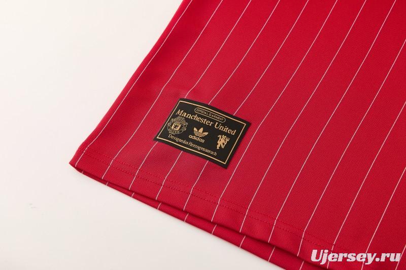 26/27  Manchester United Red Short Sleeve+Soccer Shorts