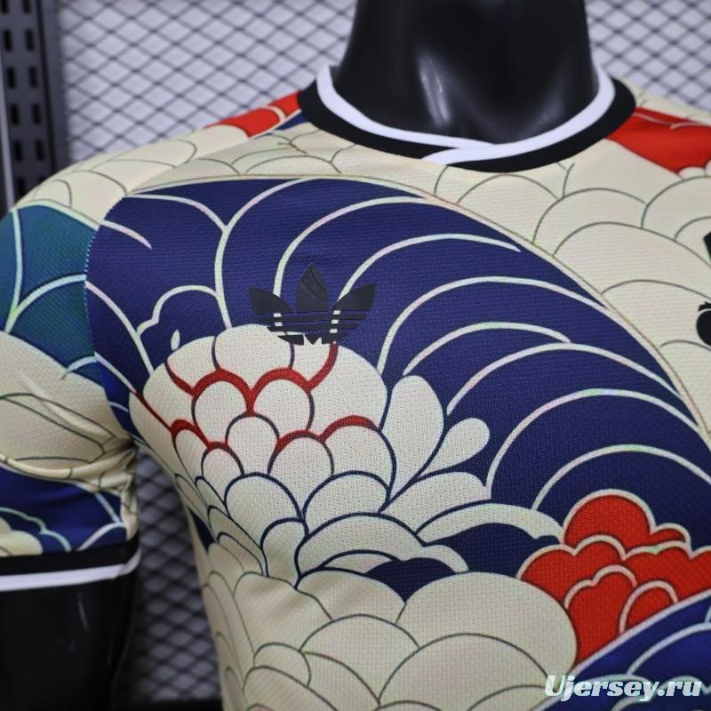 Player Version 2026 Japan Cream with Ukiyo-e Wave  Adidas Originals Special Edition Jersey