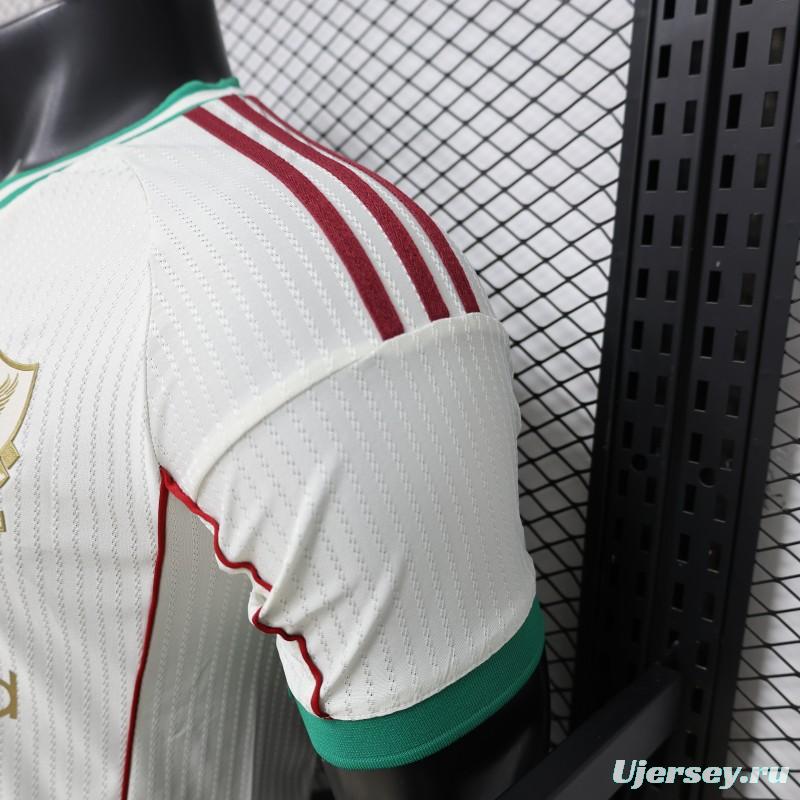 Player Version 26/27 Liverpool FC Off-White with Gold Crest  Special Edition Away Jersey