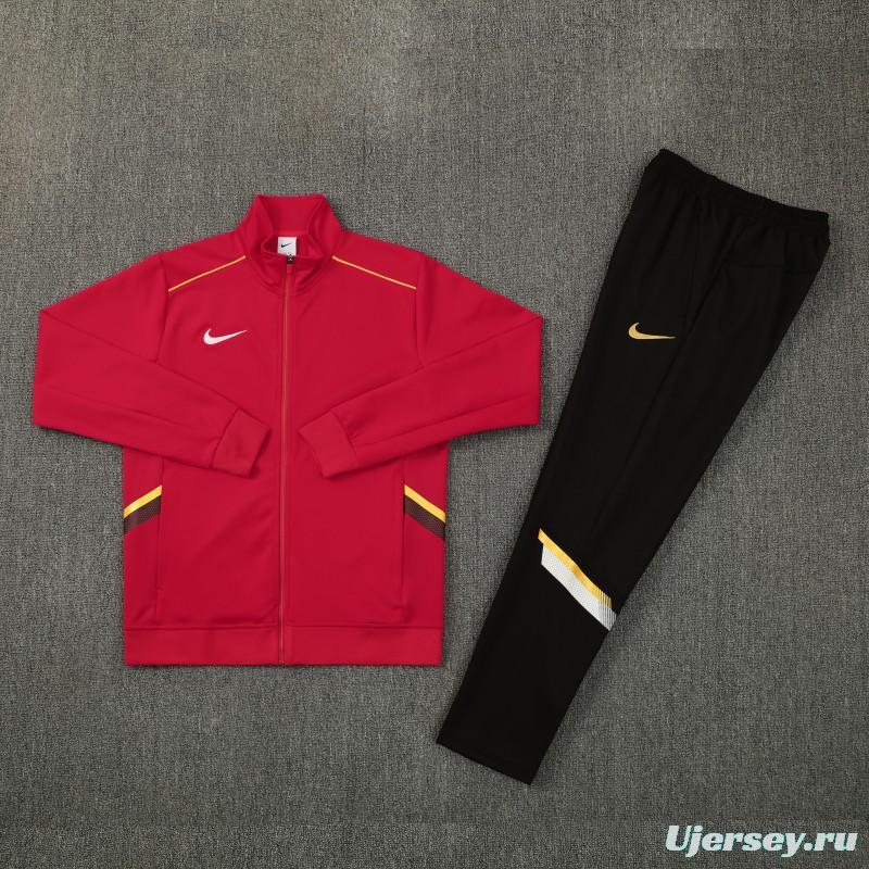 2026 Nike Red Full Zipper Jacket + Long Pants