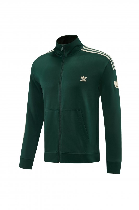 2026 Adidas Navy Green  Full Zipper Jacket + Long Pants