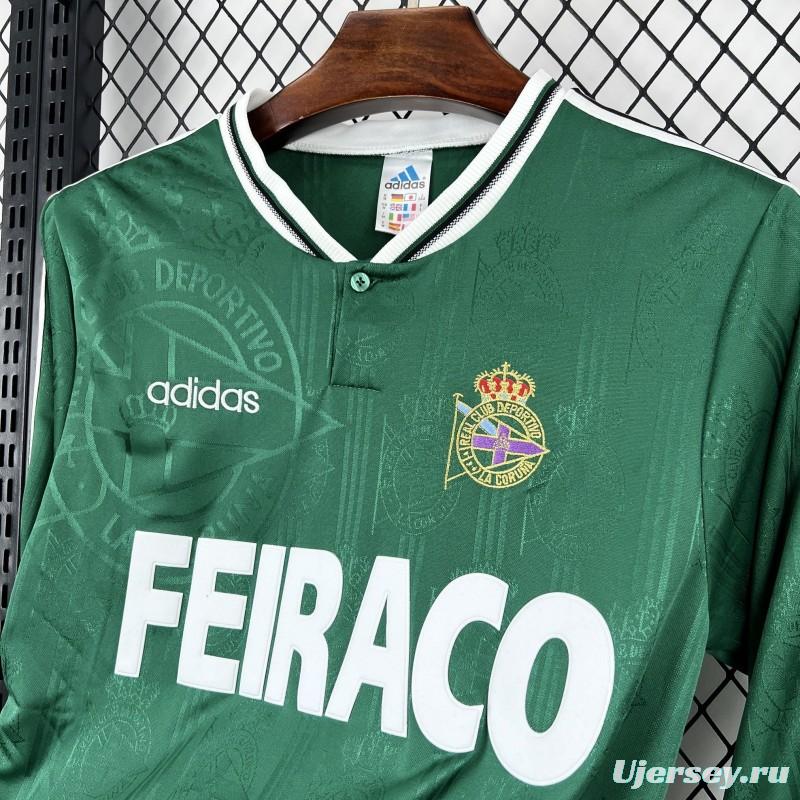 1999/00 Retro Deportivo De La Coruna Away Long Sleeves Jersey