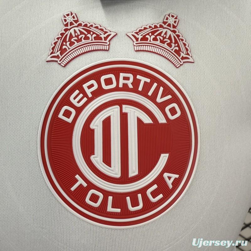 Player Version 26/27 Deportivo Toluca FC New Balance Away White Red Jersey