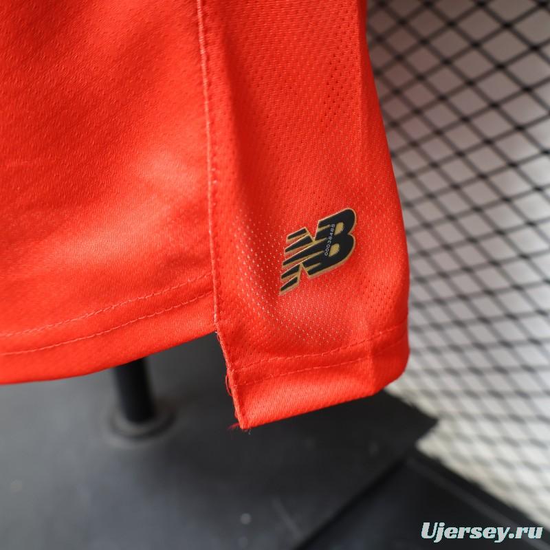 Player Version 26/27 Deportivo Toluca FC Red with Circular Stripe Pattern Home Jersey