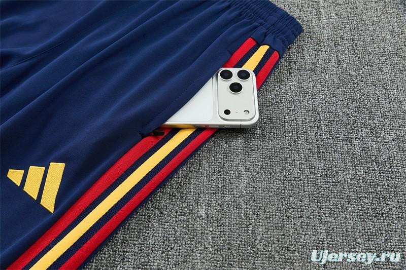 26/27 Spain Home Red Half Zipper Jacket Tracksuit + Long Pants