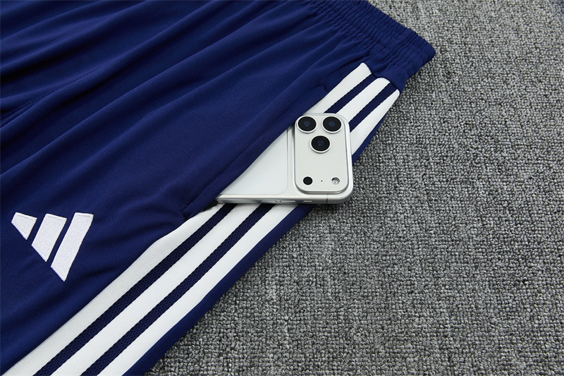 26/27 Kids Real Madrid Home White Half Zipper Jacket Tracksuit + Long Pants
