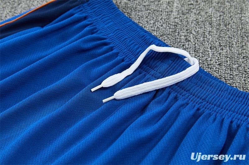 2026 France Blue & Orange Short Sleeve+Soccer Shorts