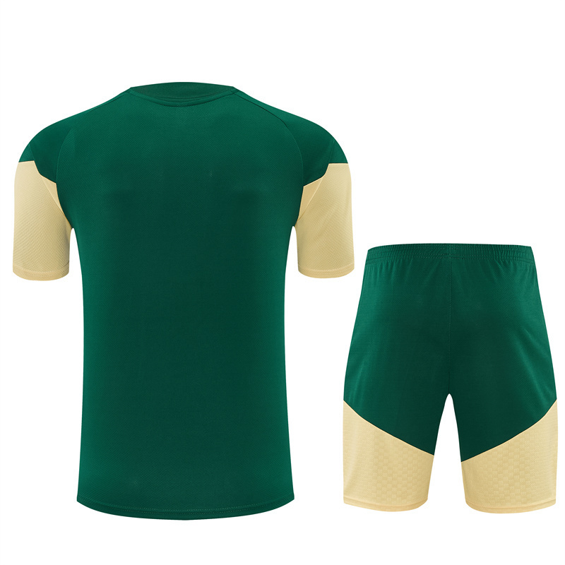 2026 Real Madrid Green & Cream  Short Sleeve+Soccer Shorts