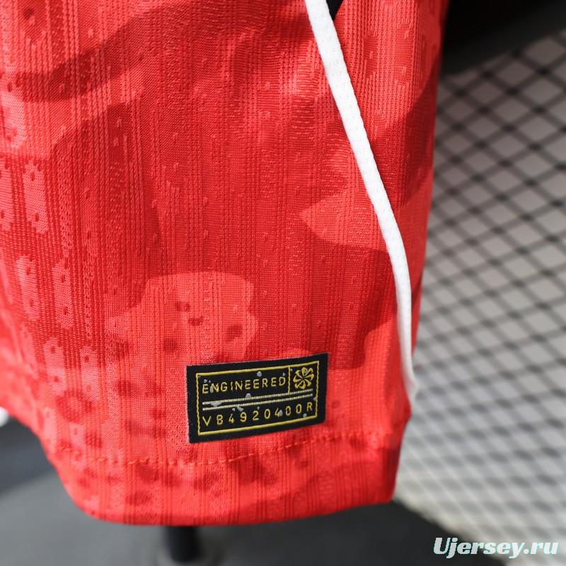 Player Version 2026 South Korea  Red  Home Jersey