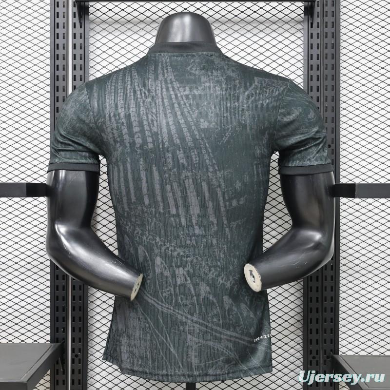 Player Version 26/27 FC Barcelona Dark Olive Green with Grunge Graffiti Third Jersey