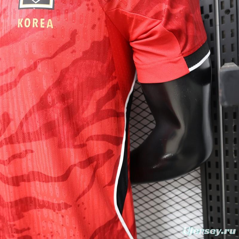 Player Version 2026 South Korea  Red  Home Jersey