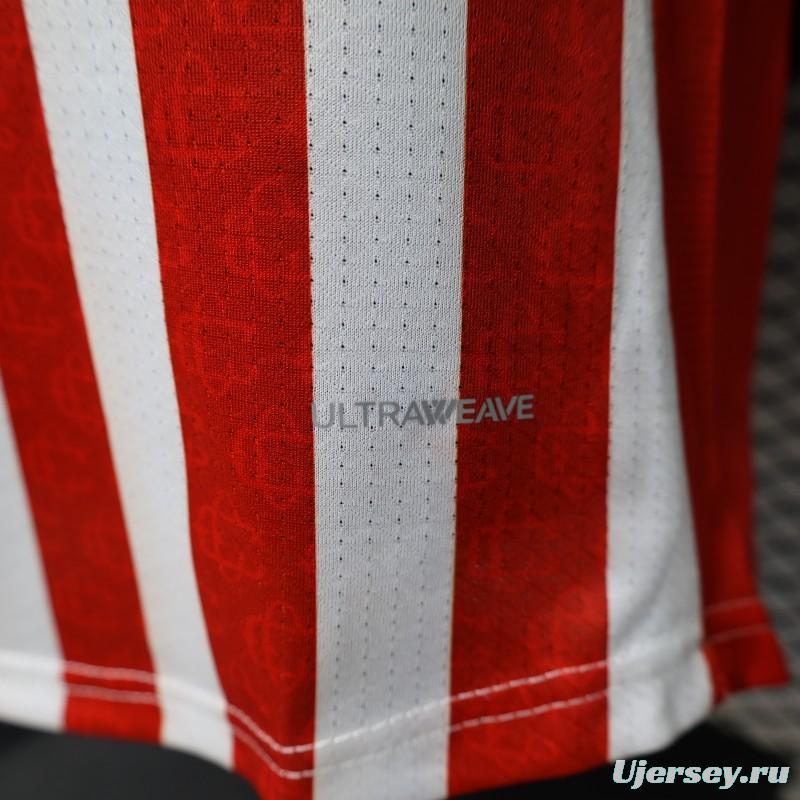 Player Version 26/27 Chivas de Guadalajara Red & White Stripes Home Jersey