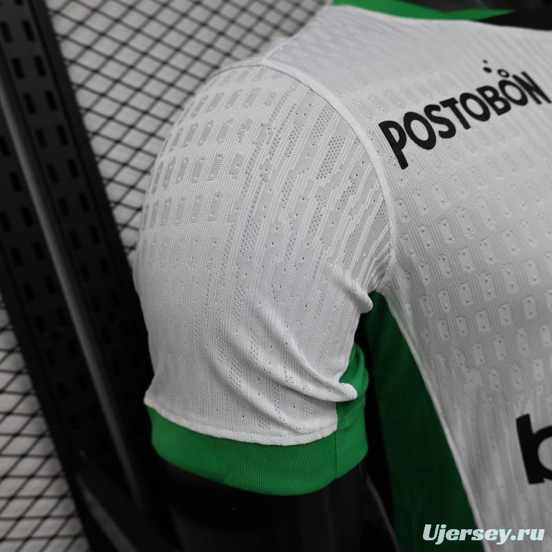 Player Version 26/27 Atlético Nacional White & Green Accent Away Jersey