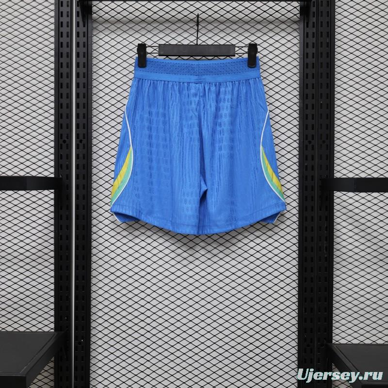Player Version 26/27 Brazil  Royal Blue Jacquard Stripe Away Shorts