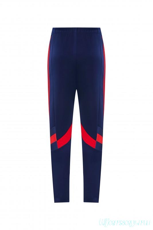 2026/27 Adidas Originals Red  Full Zipper Jacket Tracksuit + Navy Blue Long Pants