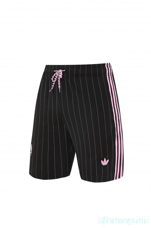 2026/27 Inter Miami CF Black Pinstripe Short Sleeve+Soccer Shorts