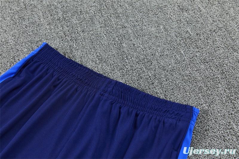 2026 Inter Milan Royal Blue Half  Zipper Jacket Tracksuit + Long Pants (Nike)