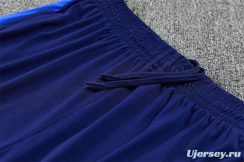 2026 Inter Milan Dark Navy Blue Half Zipper Jacket Tracksuit + Long Pants