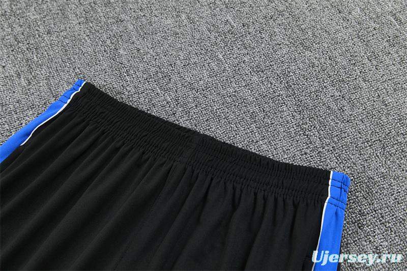 2026 Atletico Madrid Black Half Zipper Jacket Tracksuit + Long Pants