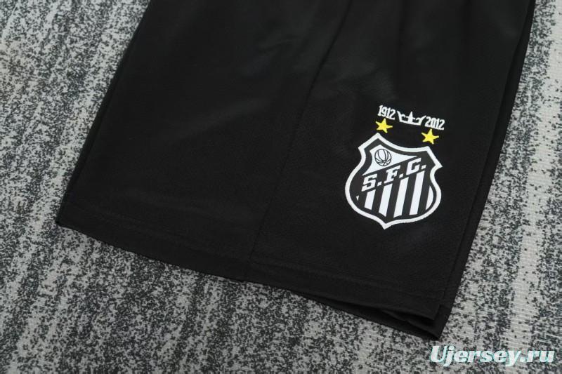 Retro Kids 12/13 Santos FC Black Long Sleeve Jersey