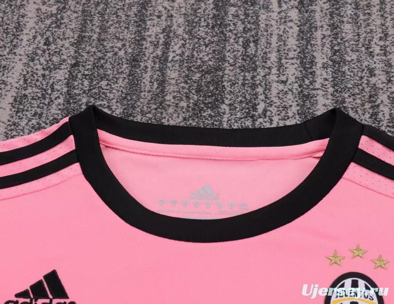 Retro Kids 15/16 Juventus Away Pink Jersey